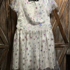 Magnolia Place Snowflakes Holiday Dress